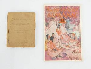 Antique The Witches Dream Book and Complete Fortune Teller and Vintage The Herbalist Almanac 1953