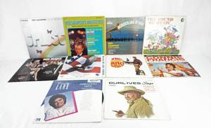 Lot of 10 Vintage Albums including Bert Kaempfert, Connie Francis, Burl Ives and The Strategic Air Command Band with Tennessee Ernie Fordr