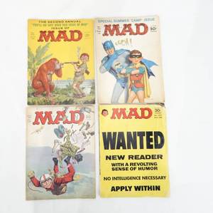 Lot of 4 Vintage 1966 Mad Magazines
