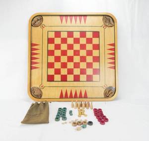 Vintage Carrom Game No. 85 with Pieces UPDATED with Game Booklet