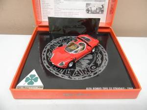 lot 18 image: 143 SCALE MINICHAMPS ALFA-ROMEO TIPO 33 STRADALE 1968 - 5659 OF 9999 - IN BOX - AWESOME GREAT PIECE - SEE PICTURES