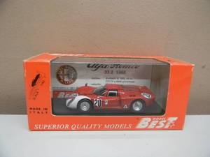 lot 33 image: 143 SCALE BEST MODELS ALFA ROMEO 33.2 DAYTONA 1968 - NEW IN BOX - GREAT PIECE - SEE PICTURES