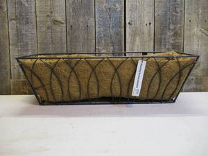 lot 27 image: 24 in. Devon WindowDeck Planter with AquaSav Coconut Liner