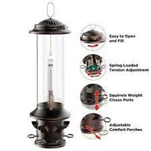 lot 15 image: Squirrel-X5 Squirrel Resistant Bird Feeder, 3 lbs. Capacity