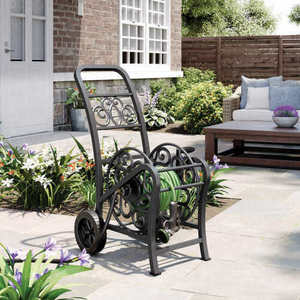 lot 23 image: Hosemobile Elite Metal Decorative Hose Cart Mobile Powder Coated Steel
