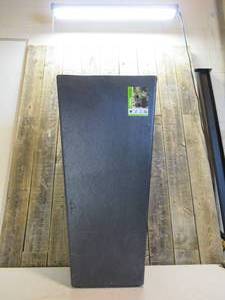 lot 49 image: Sonata 17.8 in. x 36 in. Slate Rubber Self-Watering Planter