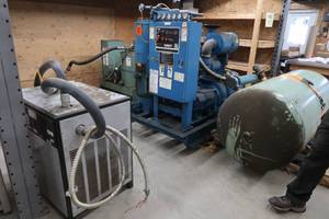 QUINCY 235 AIR COMPRESSOR (HUGE) 50 HP AND 40 HP MOTORS