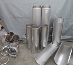 STAINLESS STEEL GAS VENTING (looks new)