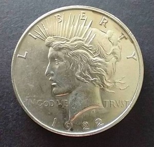 1922-D Peace Dollar