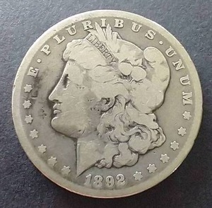 1892-CC Morgan Dollar