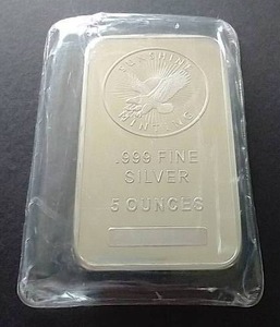 5 Ounce Silver Bar (Sunshine Minting)