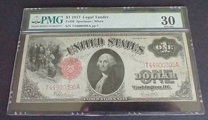 1917 $1 Large Note - Graded VF30