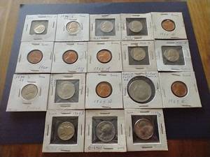 18 1960s1970s Uncirculated U.S. Coins