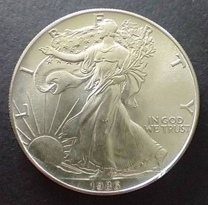 1986 American Silver Eagle - First Year