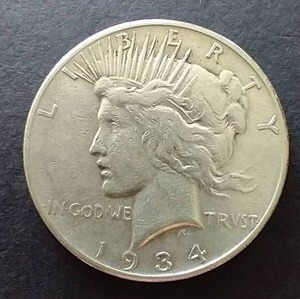 1934-S Peace Dollar