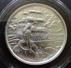 2 Oz. Mermaid Silver Round