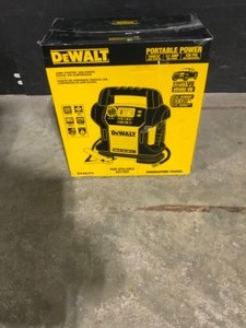 DEWALT 1400 Peak Amp Portable Car Jump Starter with Digital Compressor. See Pictures