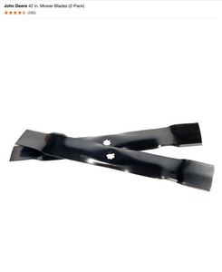 John Deere 42 in. Mower Blades (2-Pack) & John Deere 48 in. Mower Blades (3-Pack). See Pictures