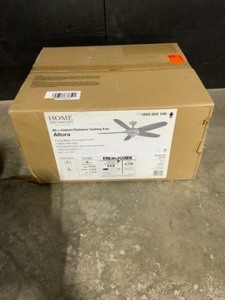 Home Decorators Collection Altura 60 in. IndoorOutdoor Matte White Wet Rated Ceiling Fan with 5 ABS Blades and Wall Control. See Pictures