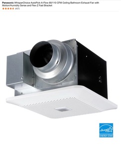 Various Kinds and Sizes of Panasonic Whisper Bathroom Exhaust Fans. Various Conditions. See Pictures