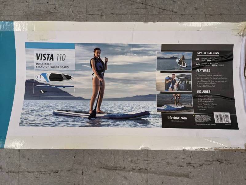 lot 85 image: New Lifetime Vista 110 Inflatable Stand-Up Paddleboard