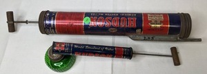 lot 285 image: 1950s Hudson Garden Sprayer With Green Glass Jar & Larger Hudson Bug SprayerDuster