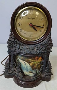 lot 287 image: Vintage Motion Clock Mastercrafters Waterfall Mid Century