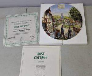 lot 348 image: Rose Cottage Exclusive Collectible Plate by Royal Doulton