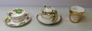 lot 317 image: Lot of Vintage Teacups, Saucers and a Mustard Pot by NipponCopelands Grosvenor England