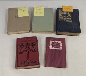 lot 388 image: Lot of 5 Vintage Books Black Beauty, Two 1st Editions by Sinclair Lewis and De La Roche and More