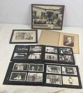 lot 357 image: Set of VintageAntique Photos in Albums and in Frames
