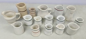 lot 368 image: Lot of 16 Small Creamer Pitchers