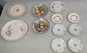 lot 400 image: Lot of 11 Vintage China Plates, WS George, Edwin M Knowles, Schaller & Co, Copeland Spode and More