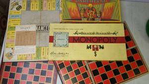 lot 152 image: Vintage Board Games and Boards - Monopoly, Parcheesi, Finance, Checkers