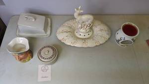 lot 160 image: Beautiful Collection of Red Wing Pottery, Gen. Custer Mug, Nelson Ware