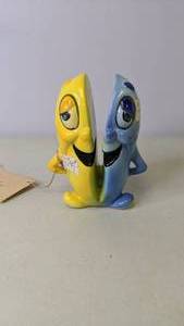 lot 132 image: Vintage 1940s Split Personality Ceramic Figurine by Kreiss & Company