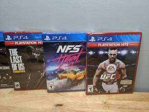 lot 23 image: Lot of 7 Brand New PlayStation 4 PS4 Video Games UFC 3 Need for Speed Mortal Kombat Rainbow Six