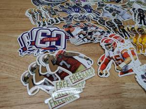 lot 90 image: New Mix of NFL Football Stickers Packers Cowboys Patriots Brady Mahomes Bills Gronk