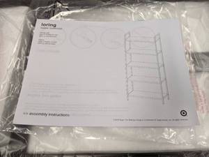lot 196 image: New 72 5 Shelf Loring Ladder Bookshelf - Project 62  NER