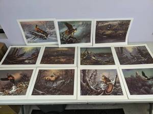 lot 183 image: Lot of 11 Ted Blaylock Wildlife Prints
