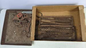 lot 171 image: Vintage Concrete Drill Bits and Other Iron Items