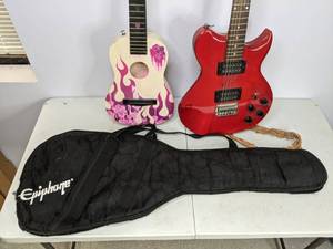 lot 619 image: Set of (2) Guitars and Case