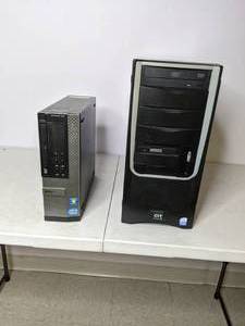 lot 618 image: Lot of (2) Desktop PCs - Dell, CIT