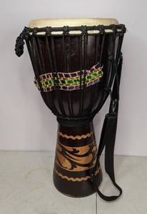 lot 640 image: Djembe with Arm Strap