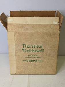 lot 479 image: Collection of 4 Norman Rockwell Four Seasons 1973- Limited Edition Fine Gorham China (SE)