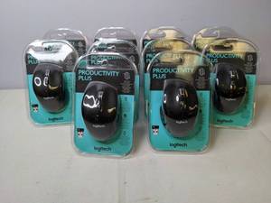 lot 197 image: Resellers Dream Lot of 10 New Logitech Wireless Mice  NER