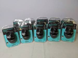 lot 198 image: Resellers Dream Lot of 10 New Logitech Wireless Mice  NER