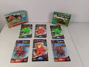 lot 600 image: Marvel Wibbly Boppin Pals, Vintage Puzzles - NER
