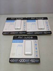 lot 538 image: Set of (3) Air Juice Air Pods Powerbanks  - NER