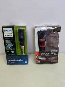 lot 551 image: Grooming Tools  Philips Norelco Beardtrimmer 7500 & Wahl Edge Pro  NER
